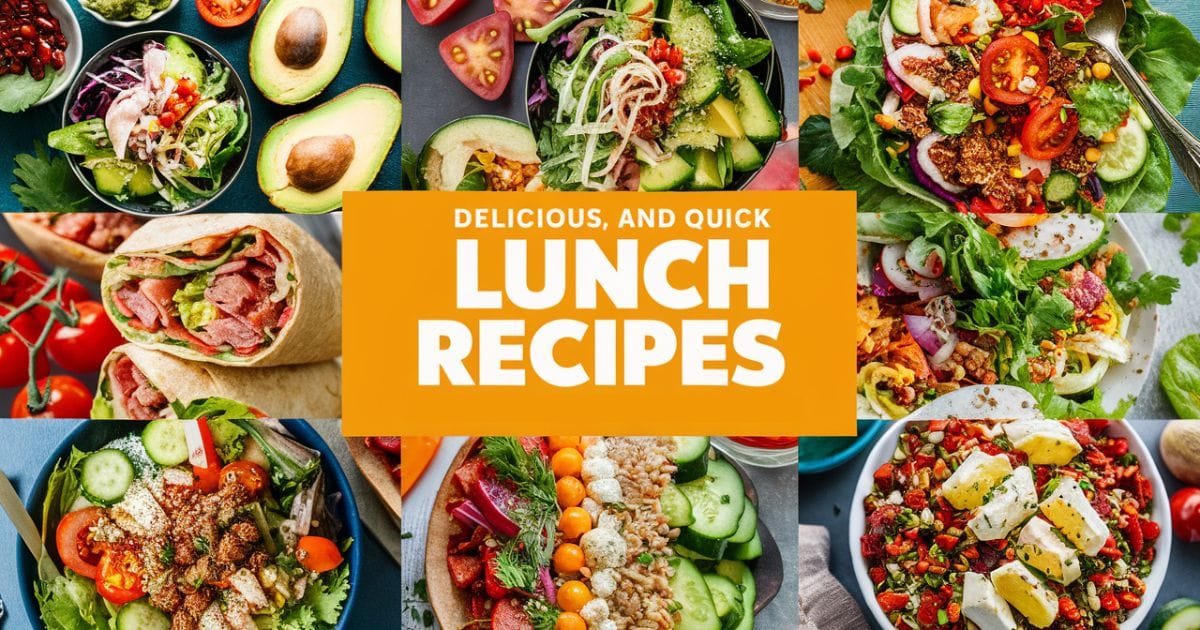 Quick Lunch Recipes: 15 Fast & Tasty Meals in 10 Mins