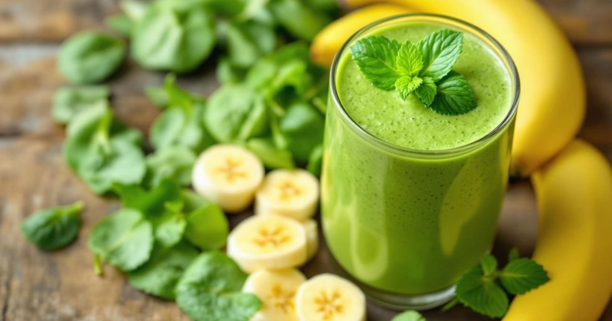 smoothies with spinach and banana for energy